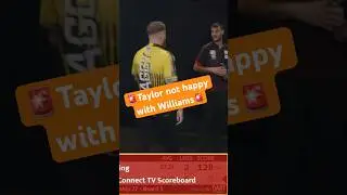 🚨incident: Taylor angry at Williams 🚨Scott Darts Dart #incidents Dom Shaggy