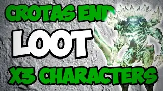 Destiny: My Crota's End Raid Loot x3 Characters, UNYIELDING CASQUE!!