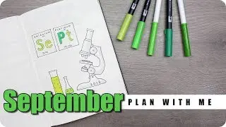 Bullet Journal Setup - September Plan With Me - Science