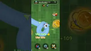 seru banget ular biru mata satu #snake #games #gaming