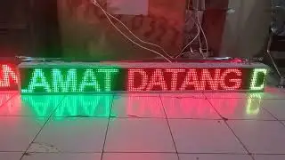 RUNNING Text FULL COLOUR 16X192 CM (PRIMA LED MEDAN)