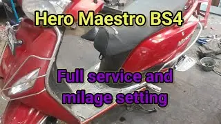 Hero Maestro BS4 old model full service mileage setting#Activa bs6#Yamaha FZ bs6#Tvs Jupiter bs6