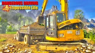 Excavators Cutting Soil, Making Pond | Loading Trolley | #excavator #diy #trolley