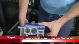 Anytime Fitness - How to fill a Currenza coin mechanism on a Sorrento I series vending machine
