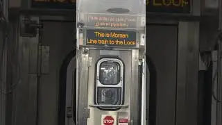 Green line train to Loop at Morgan/Lake station