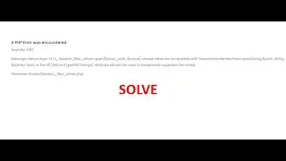 atasi error Message: Return type of CI_Session_files_driver::open($save_path, $name) CI3 | PHP 8