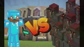 Luies vs 10 Golems de netherite (experimento en Minecraft)