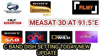 How To Set measat 3d ||91.5°E|| Dish Setting 2025 ✅️91e New update today #measat91 #dth #dishsetting