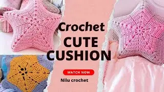 How to crochet astar_shapped cushion/pillow_Learn how to crochet apillow for beginners#crochetpillow