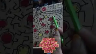 Challenge PHD 🍕 (mencari jalan buat delivery man antar pizza)  #PHD #PIZZAHUTDELIVERY #PIZZAHUT