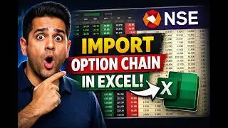 How to fetch option chain data in excel | nse option chain data in excel. option chain data analysis