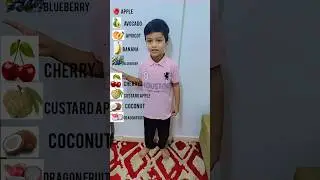 Names of Fruits in English |#shorts #kids #learn #kidslearning #viral