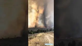 Wildfires + Twin Tornado = We Live In A Movie #california #cali #firefighter