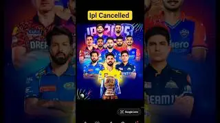 IPL Cancel ❌🥶☠️ #ipl #cancel #bcci #trending #ytshorts #viral #iplcancel
