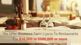 How to get a Small Business Loan For Restaurants