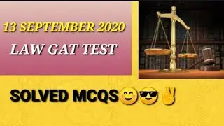 Law Gat Test 13 September 2020 McQs Answers.Law Gat Test Unofficial Answers Keys. Law Gat test 2020