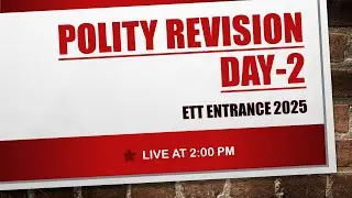 POLITY REVISION CLASS (DAY-2) | LIVE AT 2:00 PM