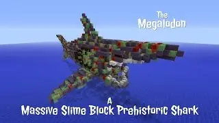 Minecraft: The Megalodon + Face Reveal | Weaponized Prehistoric Shark Flying Machine | Java 1.15.2+