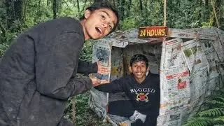 Paper house ke andar overnight survival challenge 🔥