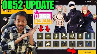 Ob52 Update After 🔥 How To Get Free Bundle 😍 | Jujustu Kaisen Event Free Fire 🔥 | Free Fire Event 🎁