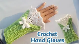 Easy Crochet Lace  Gloves Pattern | Step-by-Step Tutorial | Beginner Friendly