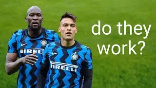Lukaku keeps trying to assist Lautaro...