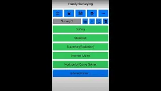 The Handy Surveying app for iOS