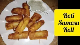 Boti Samosa Roll by Najmas Kitchen And Tips- Ramzan Special Recipe- بوٹی ساموسہ رول #Botisamosaroll