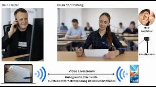 Prüfung bestehen mit unsichtbarem Kopfhörer und Kamera - Spicken wie ein Profi