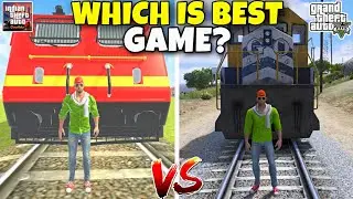 Indian Theft Auto Vs Gta 5 Train😱 Which is Best Train?🤔 Funny Story Video😂 Indian Theft Auto Update🤩
