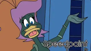 Dr Regina Shrubroot (Darkwing Duck edit speedpaint)