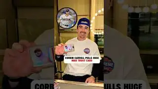 Corbin Carroll Pulls a Mike Trout Autographed Card From Topps Box. #CorbinCarroll #MikeTrout #Topps