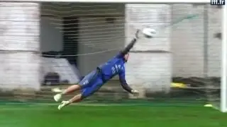 Entraînement spécifique des gardiens de but