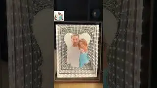 Personalisierte Fotobeleuchtete Glasspiegel Fotorahmendekoration