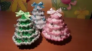 Albero Natale Uncinetto Tutorial - Christmas tree Crochet - Arbol de Navidad - Arvore de Natal