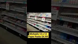 $4.99 SALE at Michaels paper pads! WOW!