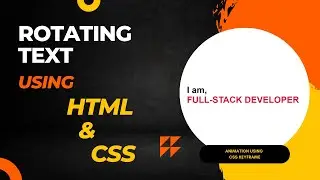 Create Rotating Text with HTML and CSS Keyframes: Step-by-Step Tutorial
