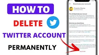 how to delete twitter account || how to delete twitter account permanently || delete twitter account