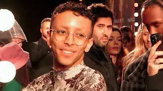 BILAL HASSANI &agrave; l'avant premi&egrave;re du film BABYLON (avec Brad Pitt) Paris, Le Grand Rex 14.01.2023