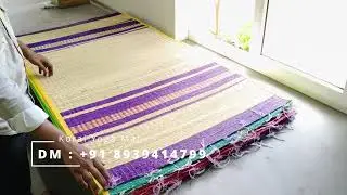 Koram Pai Natural Yoga Mat | Eco-Friendly Handwoven Grass Mat for Yoga & Meditation, 1 Qty
