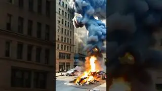 Gas Pipeline Explosion in the City! | AI-Generated Simulation 🔥💥