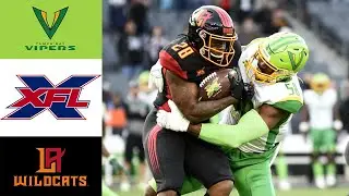 Tampa Bay Vipers vs Los Angeles Wildcats Full Game XFL 2020 Week 05