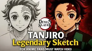 How to Draw Legend Tanjiro Kamado Step-by-Step | Demon Slayer Sketch Tutorial