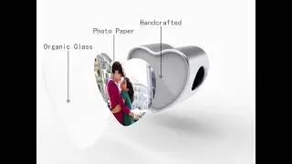 Express your love with Soufeel Heart Personalized Engravable Photo Charm