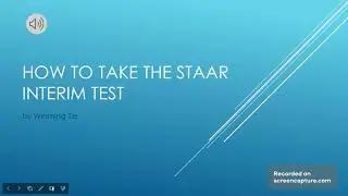 How to take a STAAR Interim Test for students