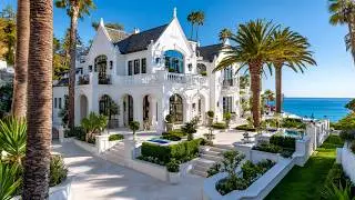 Inside a $30M Los Angeles Mega Mansion | Hamptons Elegance Meets California Luxury 🌴