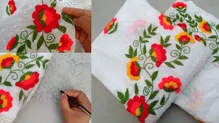 নিখুঁতভাবে সেলাই করা এত সুন্দর জামাটির আঁকানো টিউটোরিয়াল দেখলেই পারবেন আপনি | Hand embroidery