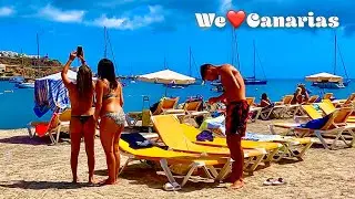 Гран-Канария Плайя Анфи-дель-Мар Пляжная жизнь 2021 | We❤️Canarias