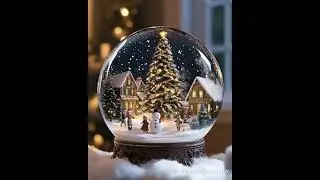 Magical Christmas: AI-Created Snow Globe Video