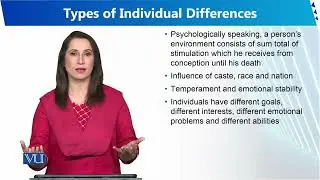 Types of Individual Differences | Human Development and Learning | EDU302_Topic153